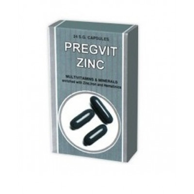 PREGVIT ZINC 24 CAPSULES MULTIVITAMINS AND MINIRALS